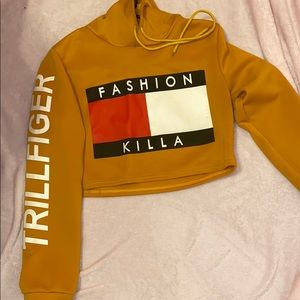 Crop Mustard Trillfiger hoodie